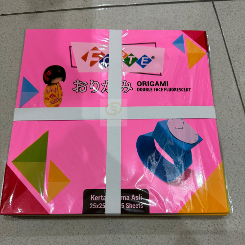 

Kertas Origami Double Side Forte 25 cm x 25 cm Kertas Lipat 2 Sisi Warna (ISI 10 BUNGKUS / 25 LEMBAR)