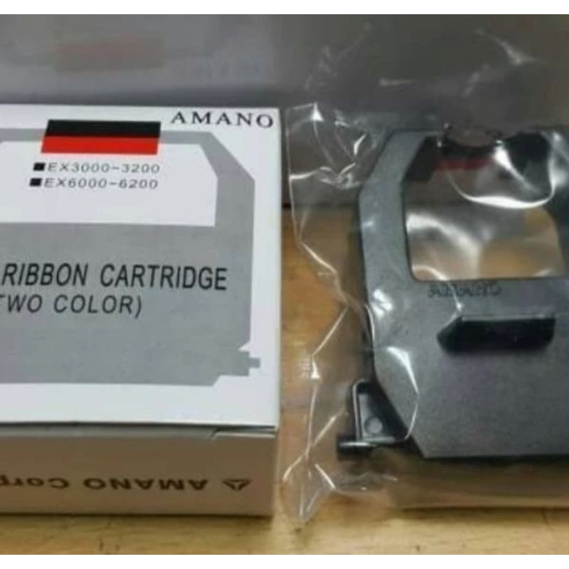 Inked Ribbon Cartridge untuk mesin absen manual Amano EX3000 ~ 3500, EX5100 ~ 5300, EX6000 / 6200, E