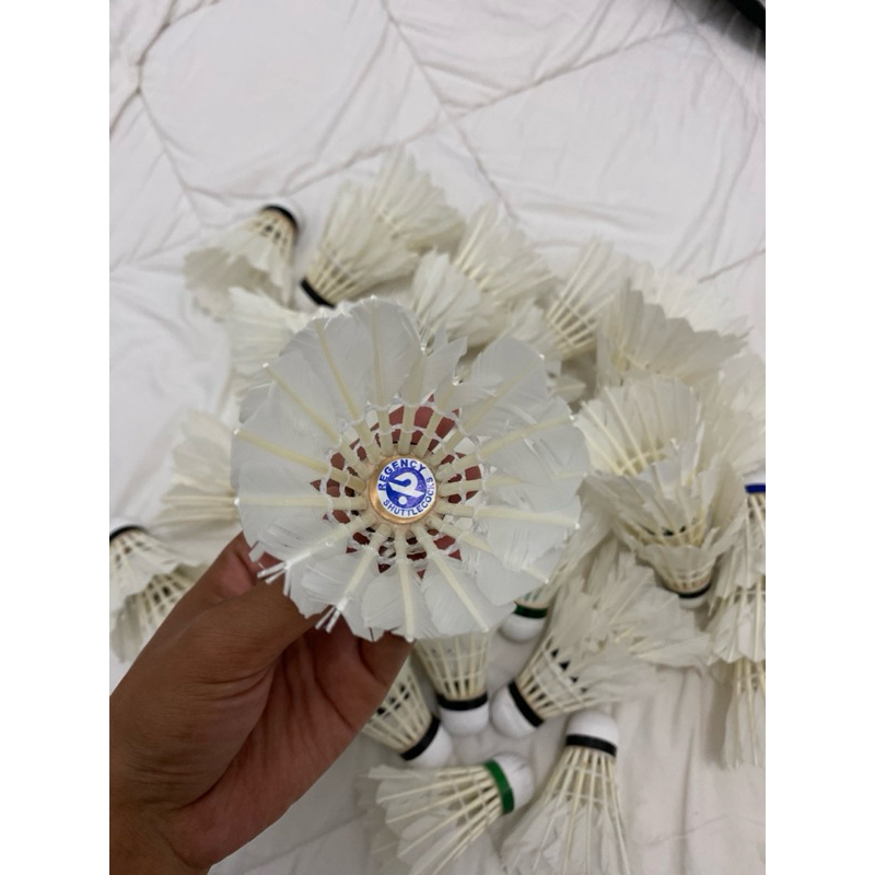 Shuttlecock bekas mabar kondisi 60-80% / kok bulutangkis bekas | kok drilling ( 1slop = 12pcs )