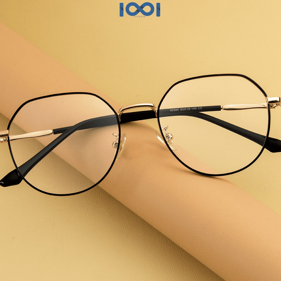 Segera Serbu  IOOI Eyewear  Kacamata Frame Bulat Classy Lensa Bisa Minus Photocromic Blueray Pria Wa