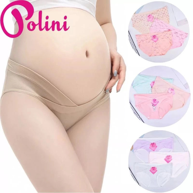 Celana Dalam Wanita Hamil Polini 3905 / Cd Bumil M L XL XXL / Cd Cewek Hamil / Dalaman Ibu Hamil
