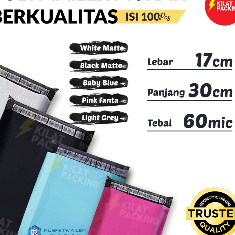 

Gila POLYMAILER EKONOMIS 17CM x 3CM PLASTIK PACKING MURAH ISI 1 LEMBAR HARGA DIJAMIN TERMURAH