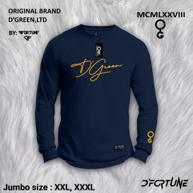 Kaos pria lengan panjang jumbo XXL XXXL Big size Baju atasan pria wanita cotton keren Kekinian