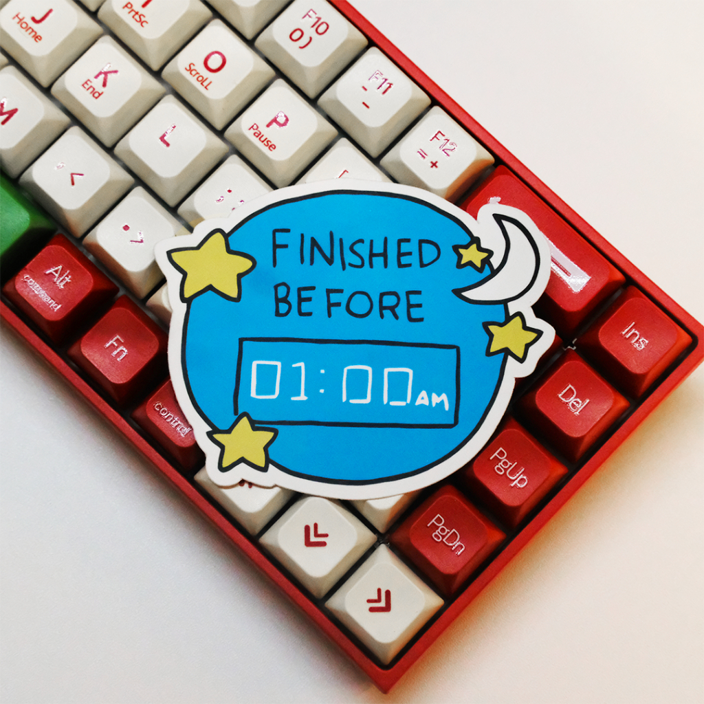 

STICKER FINISHED BEFORE 01.00 AM