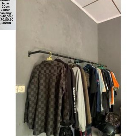 Murah Sekarang  Gawangan Baju TempelGantungan Baju Tempel Dinding  Gantungan Baju Besi Tempel Dindin