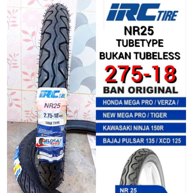 Ban Irc Nr25 275-18 Ban Montor Rx-king Scorpio Thunder Rxz Megapro Tiger ban 275-18 ban irc 275-18 b