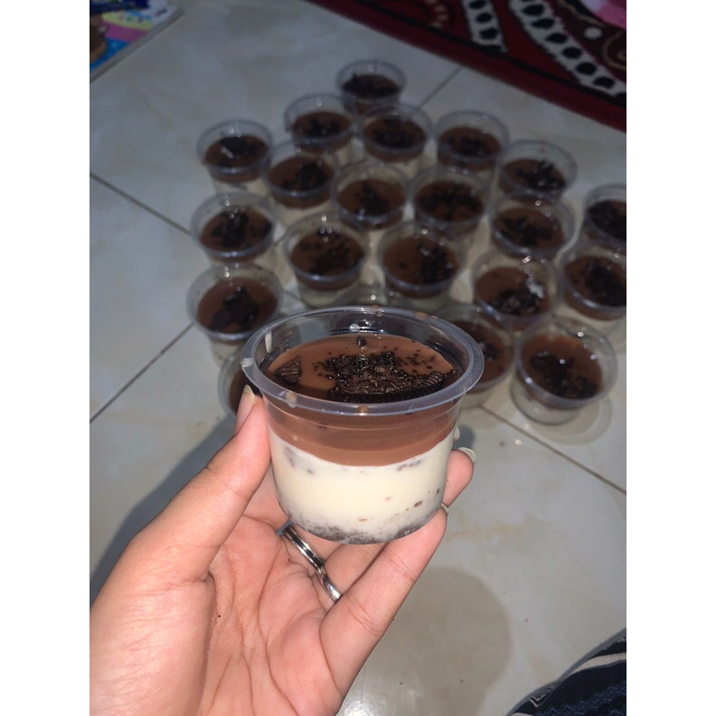 

Puding susu oreo milo