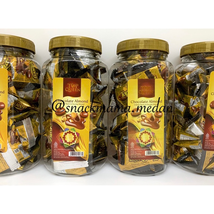 

TERJAMIN BAGUS COKLAT KACANG ALMOND ISI 4PCS TOP QUEEN