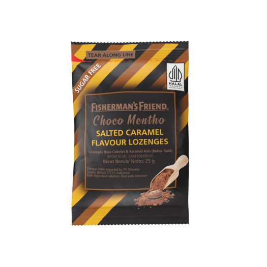 

FISHERMANS FRIEND CHOCO MENTHO SALTED CARAMEL FLAVOUR LOZENGES