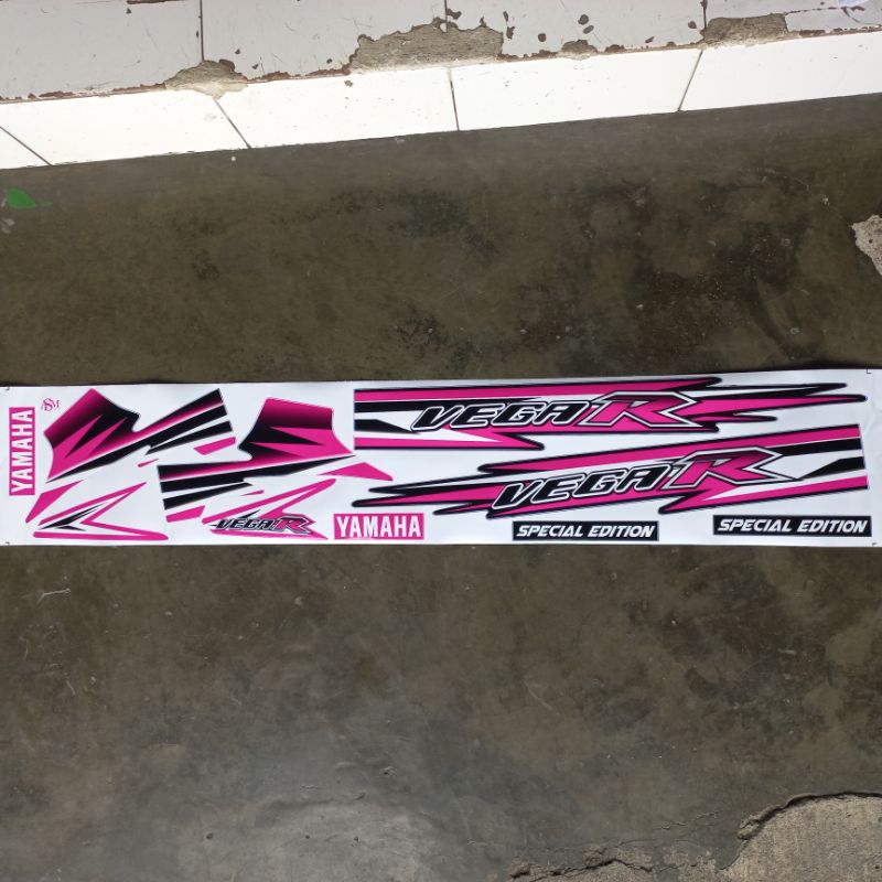 Sticker striping lis motor yamaha vega r lama custom model fiz r limited spesial edition custom mala