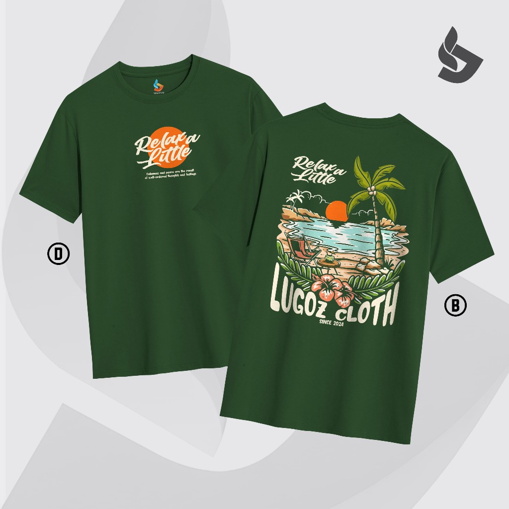 Lugoz T-shirt Relax a Little | Kaos Summer | T-shirt Pantai Series
