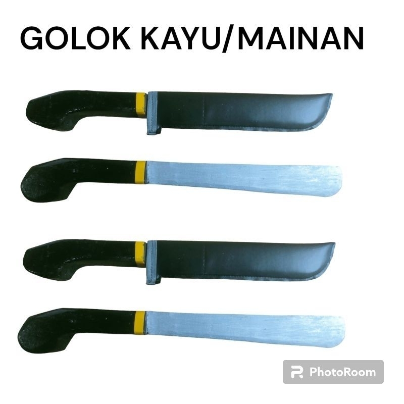 GOLOK KAYU MAINAN + Sarung / GOLOK SILAT BETAWI