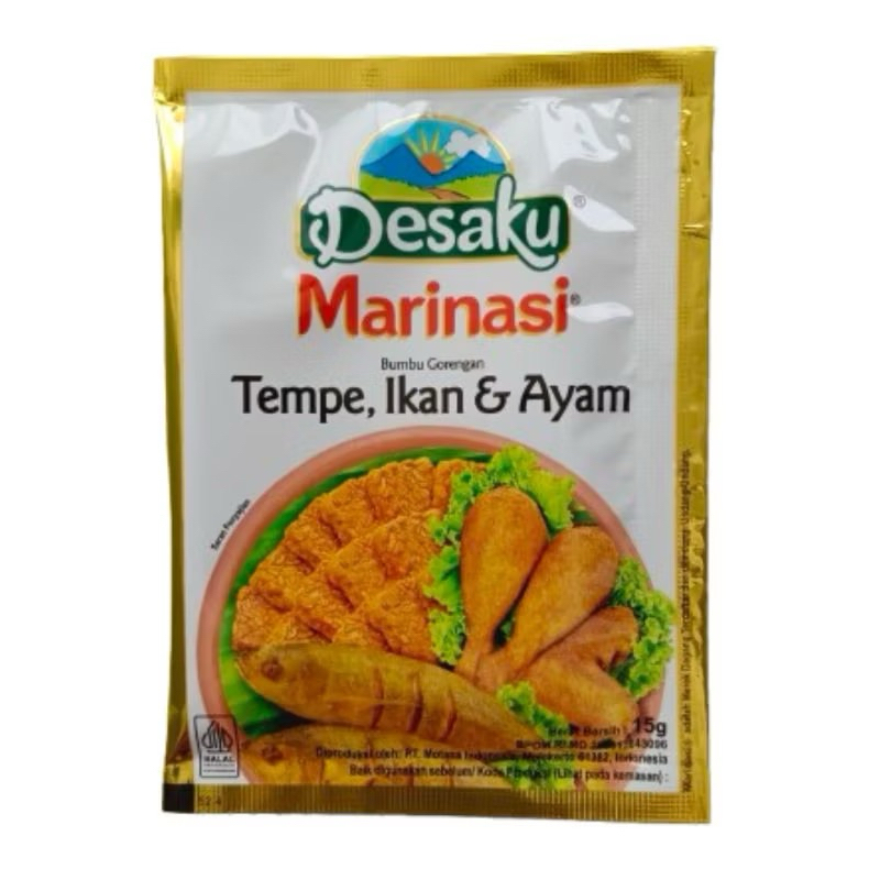 

TERMURAH !! DESAKU Bumbu marinasi tempe, ikan & ayam 5gr