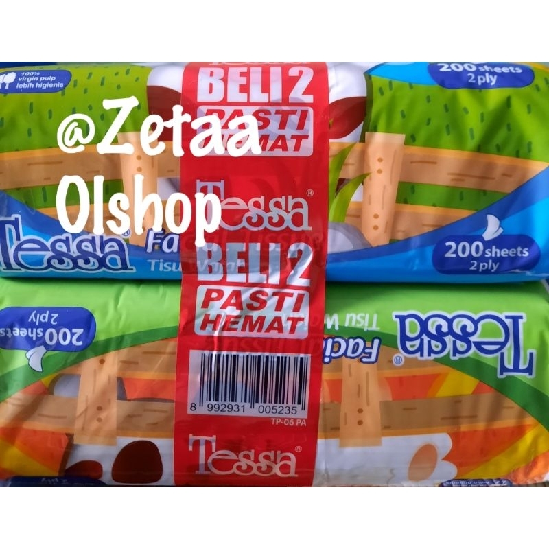 Tissue Facial Tessa 200 Sheet 2ply