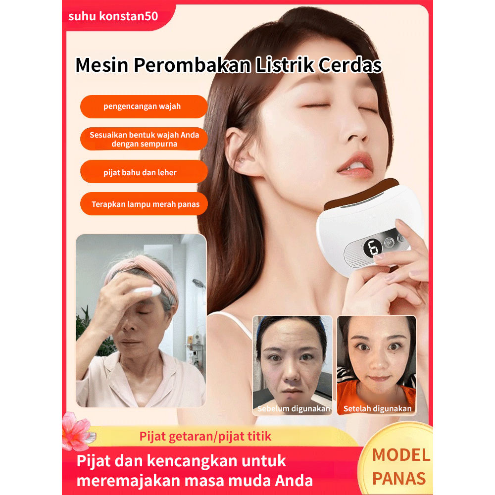 Alat Pijat Kerokan Wajah Pintar/Alat Kerik Listrik/Manipulasi Titik Akupunktur Wajah/Alat Pijat Waja