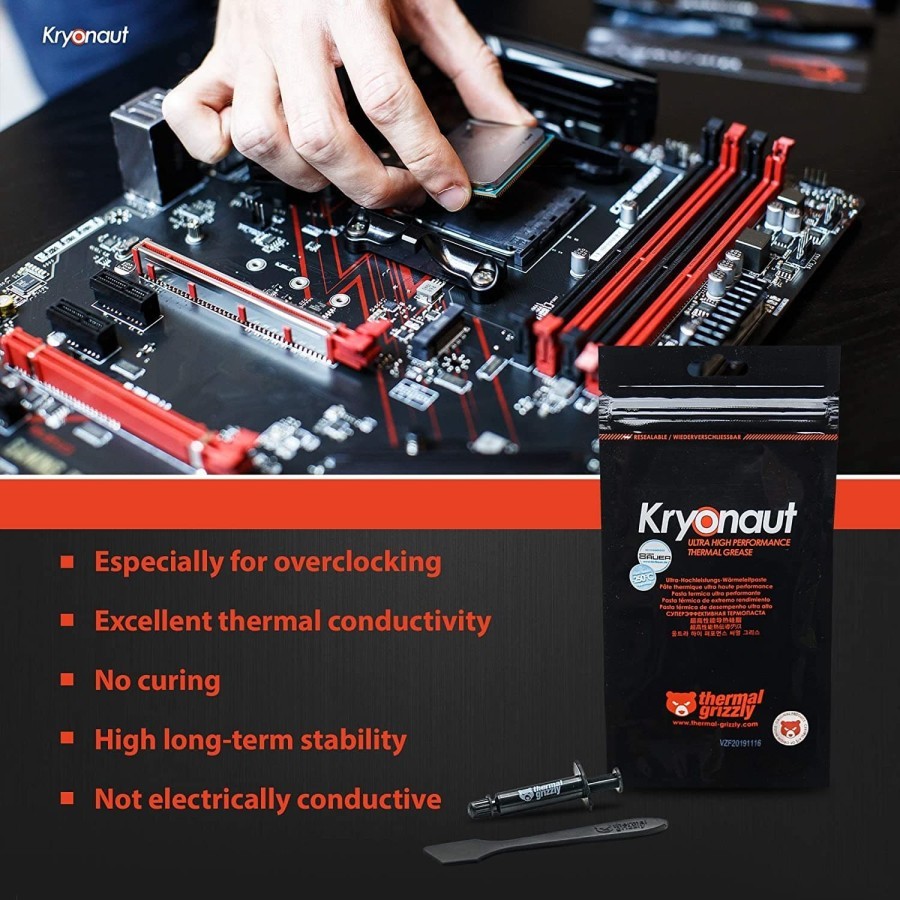 Thermal Grizzly Kryonaut Thermal Paste 1gr Pasta Grease