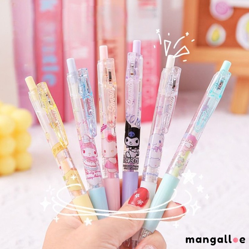 

✨COD Pulpen Gel Lucu Sanrio Cute Cartoon Pens Ball Pen 0.5MM Tinta Hitam -MG