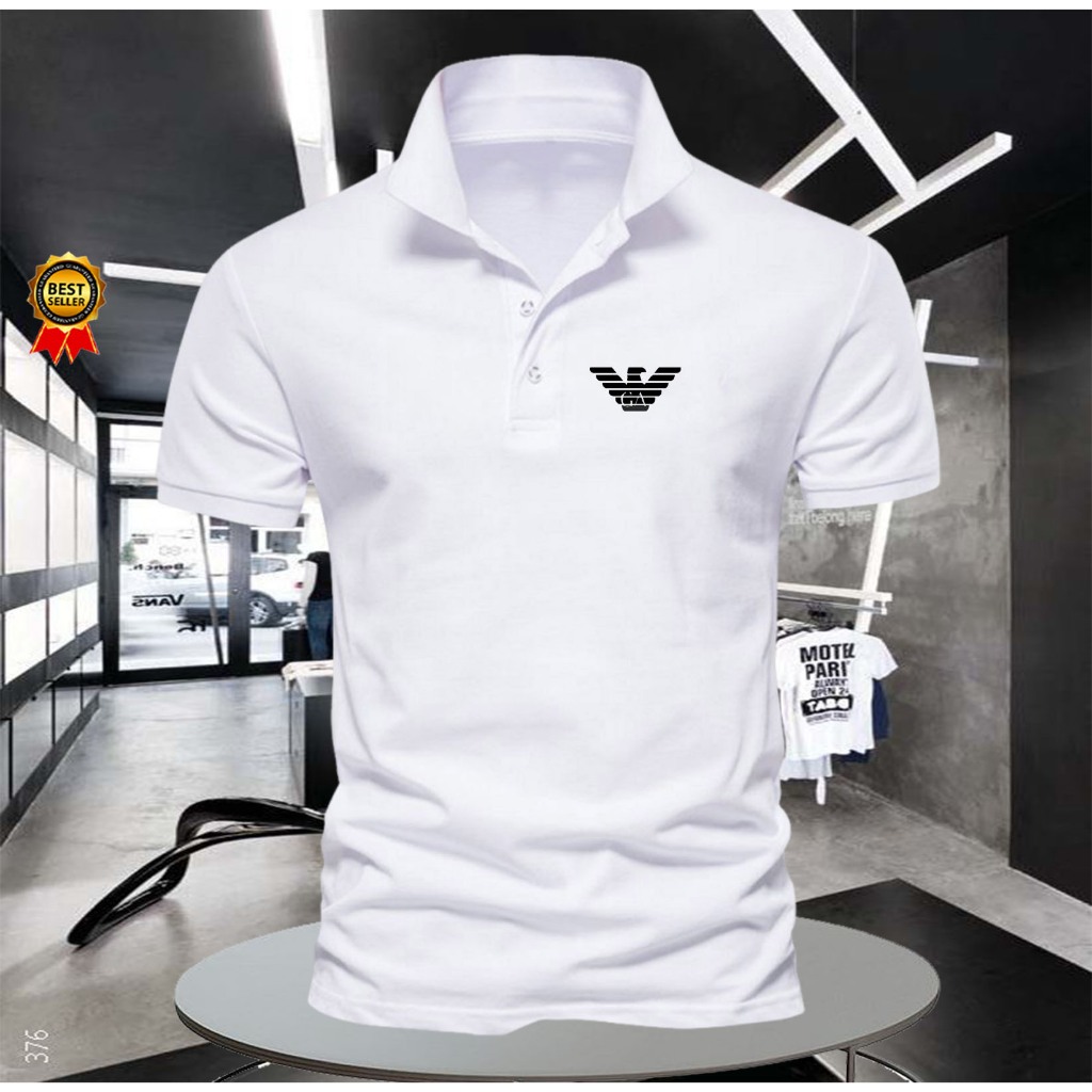 TERBARU Kaos Polo shirt Tshirt Kaos Kerah Pria /Wanita GA Black Best Quality