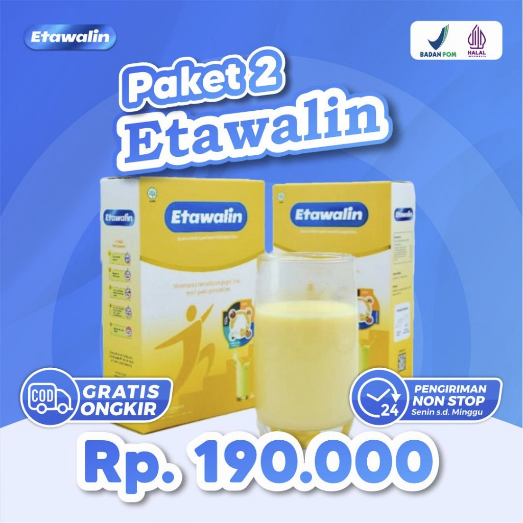 

Susu Kambing Etawalin 2 Box - Atasi Nyeri Tulang Tingkatkan Kepadatan & Kesehatan Tulang Sendi Susu Anti Asam Urat Rematik Reumatik Nyeri Sendi