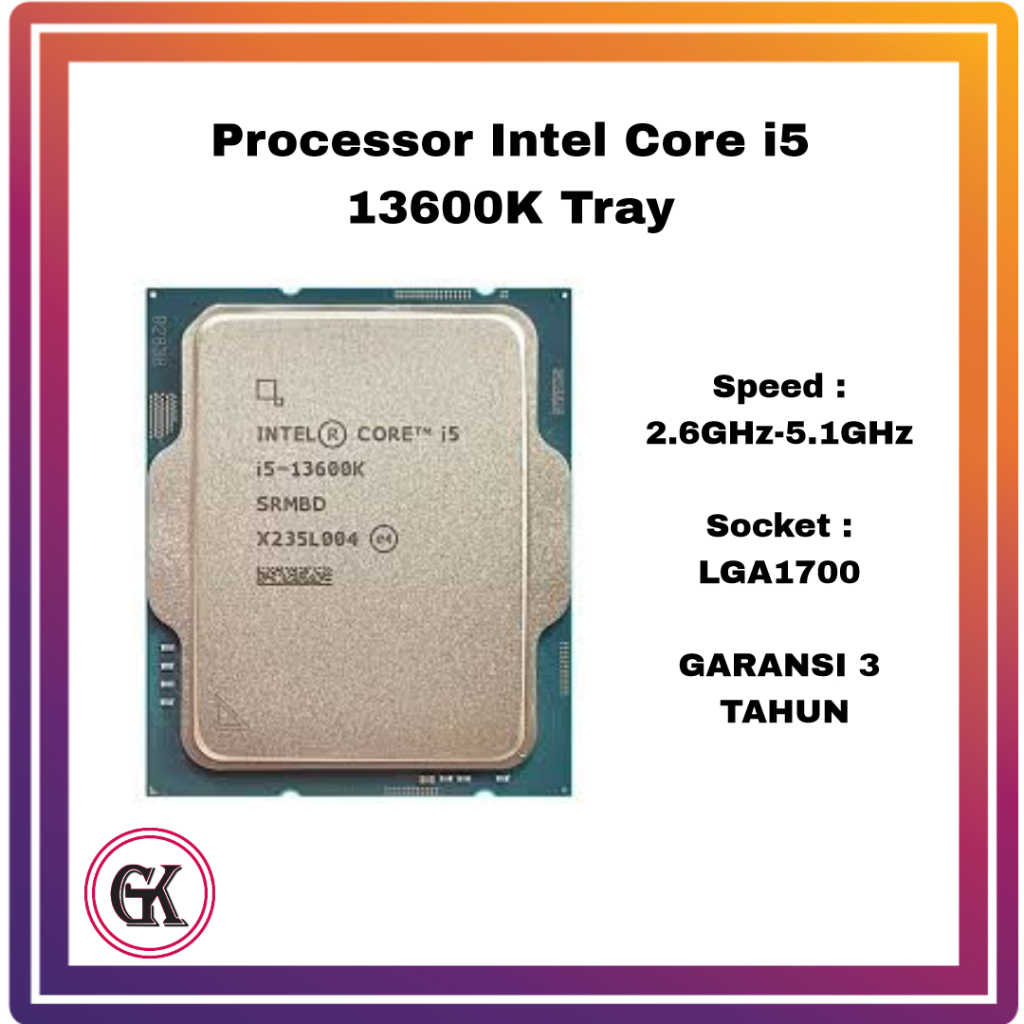 PROCESSOR INTEL CORE I5 13600K Up To 5.1 GHz LGA 1700 Tray