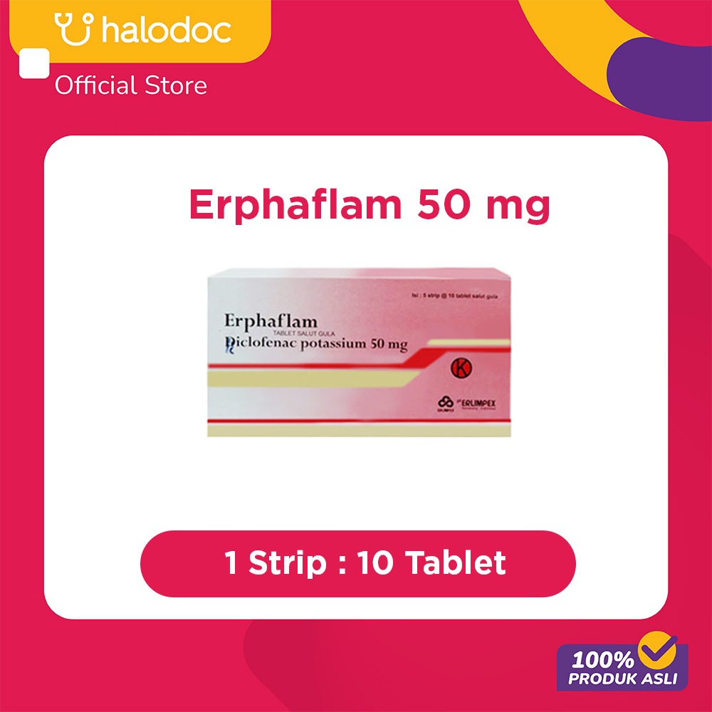 Erphaflam 50 mg 10 Tablet