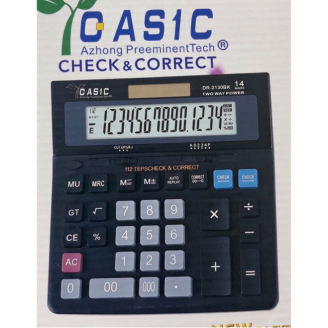 

kalkulator akuntansi 14 digit / kalkulator casic / kalkulator