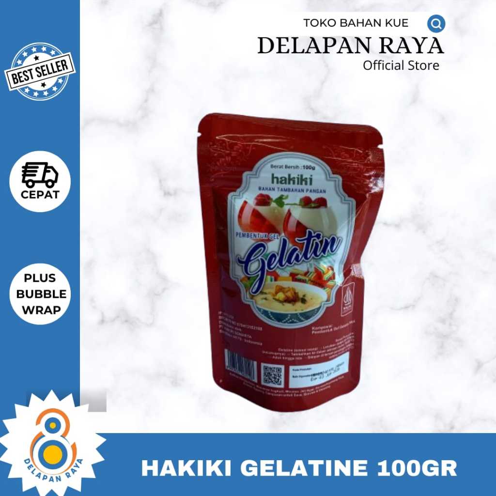 

HAKIKI GELATIN POWDER 100G / GELATIN BUBUK HALAL -8Raya