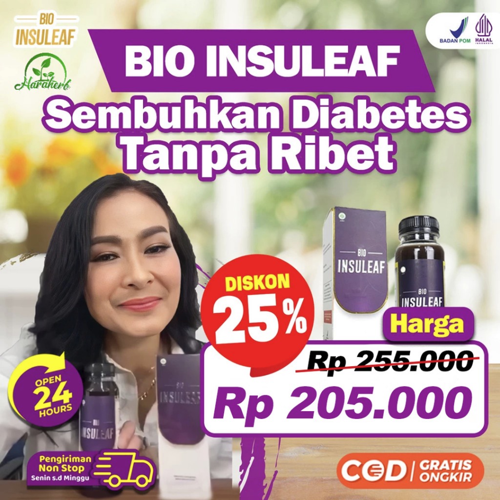 

Bio Insuleaf - Obat Herbal Alami Khusus Atasi Diabetes Dan Kencing Manis 250ml