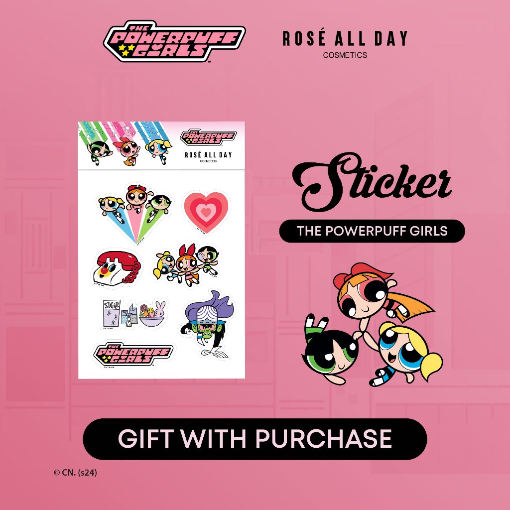 

GWP - Rose All Day Sticker (The Powerpuff Girls Edition)