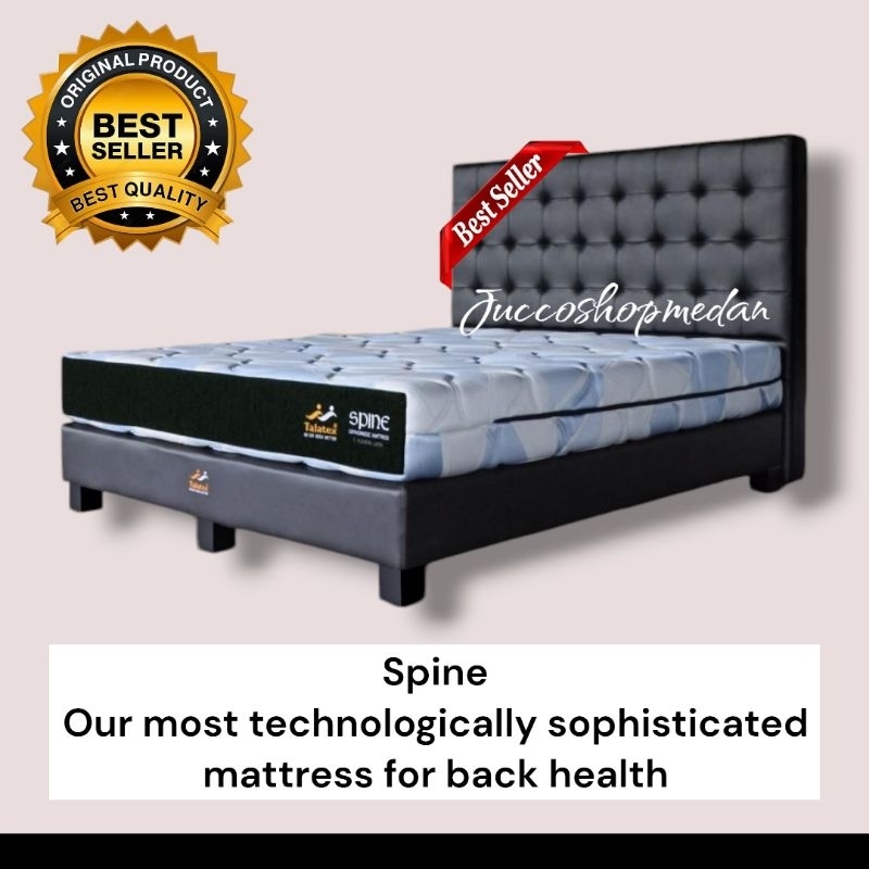 [ Jucco ] Springbed Talatex Spine 180 / 200 tebal 25cm - Matras Latex 160x200 - Springbed Orthopedic