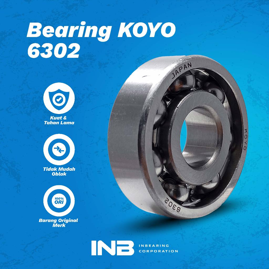 Laker Bearing 6302 KOYO Bearing Gearbox Beat Karbu Gardan Beat As Roda Vario Karbu INB Original KOYO