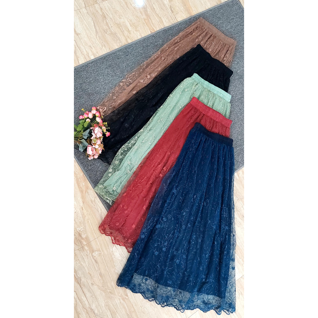 ROK TILE PANJANG DEWASA PREMIUM / ROK TUTU WANITA DEWASA