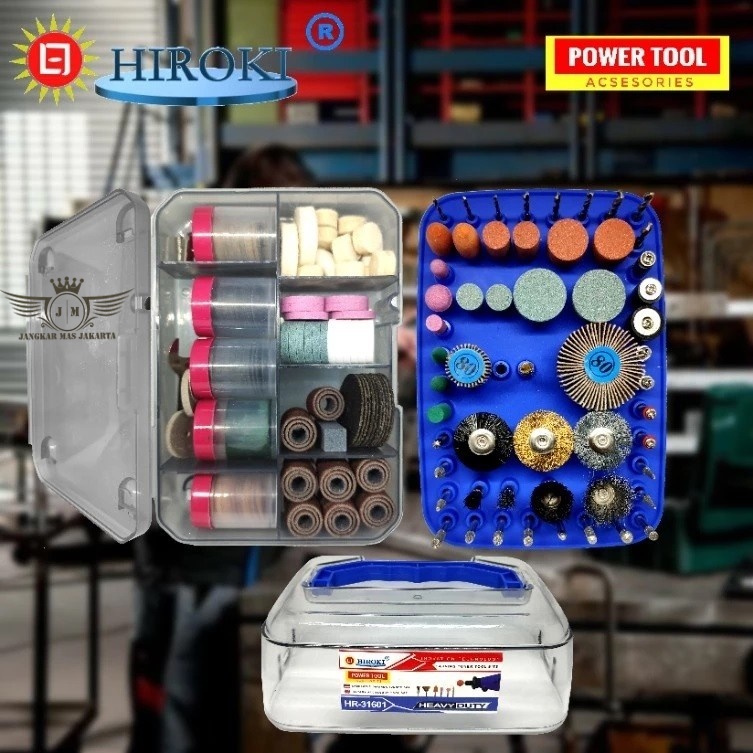 JKM Aksesoris Mini Die Grinder Tuner Set Gerinda Bor Mini HIROKI HR-31601 Kualitas Terbaik