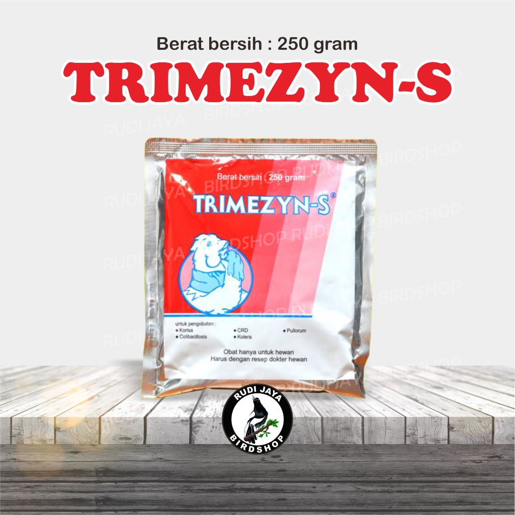 TRIMEZYN-S TRIMEZYN S 250 GRAM MEDION OBAT AYAM UNGGAS BEBEK SAKIT GANGGUNGAN PENCERNAAN PERNAFASAN