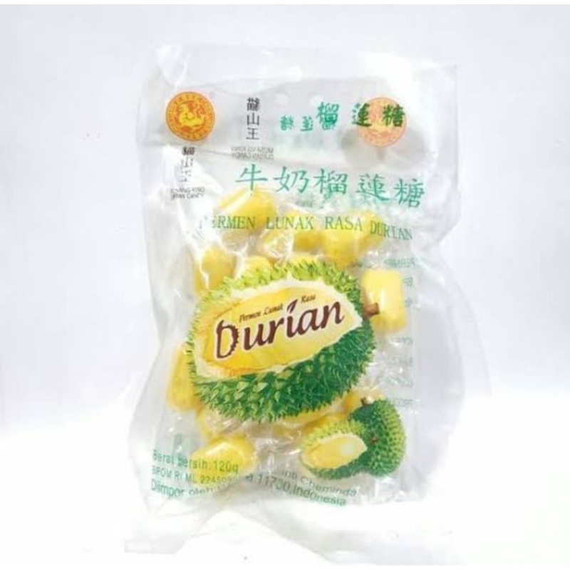 

Permen durian musang king Chen liang ji permen lunak rasa durian