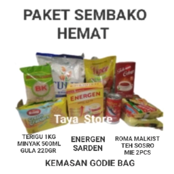 

Paket Sembako Hemat (KEMASAN GODIE BAG)