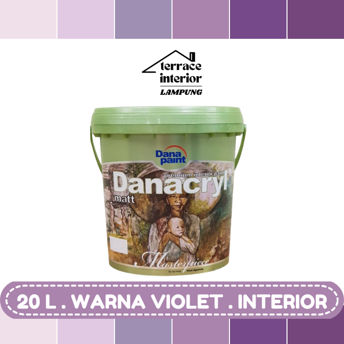 Cat Tembok Interior Danapaint Danacryl Warna Violet  20 L