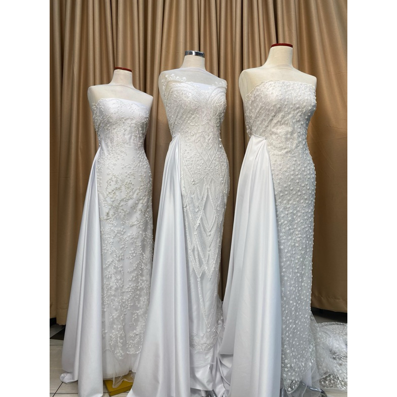 off white wedding / wedding tulle /  brokat tille special off white