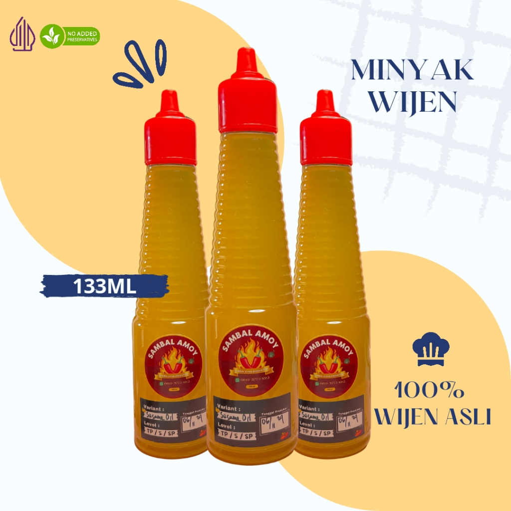 

Amoy Minyak Wijen / Sesame Oil Halal 133ML | 100% Asli Wijen & Halal