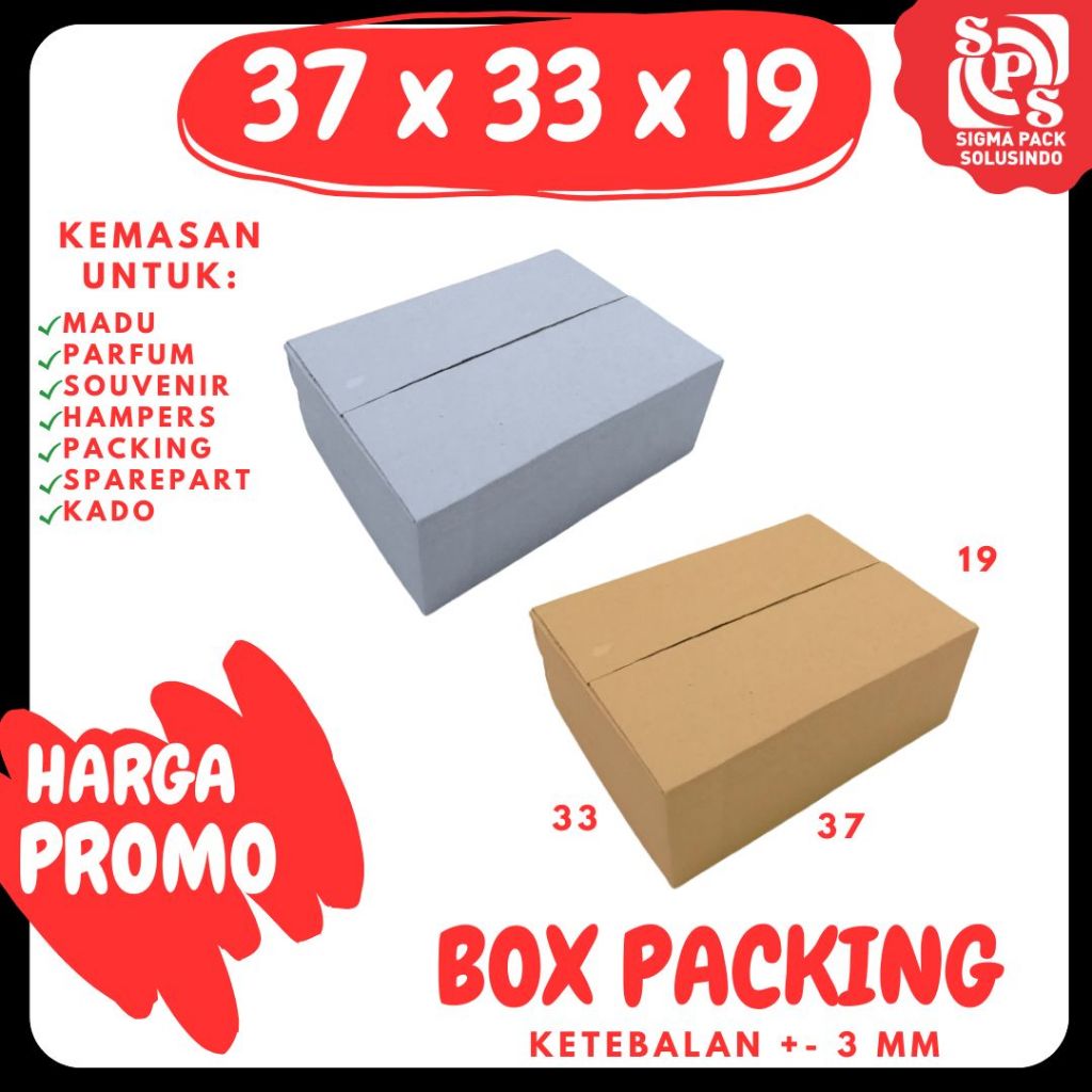 

Kardus 37x33x19 A1 box dus packing kotak kemasan karton pizza souvenir hampers sparepart minyak wangi kosmetik