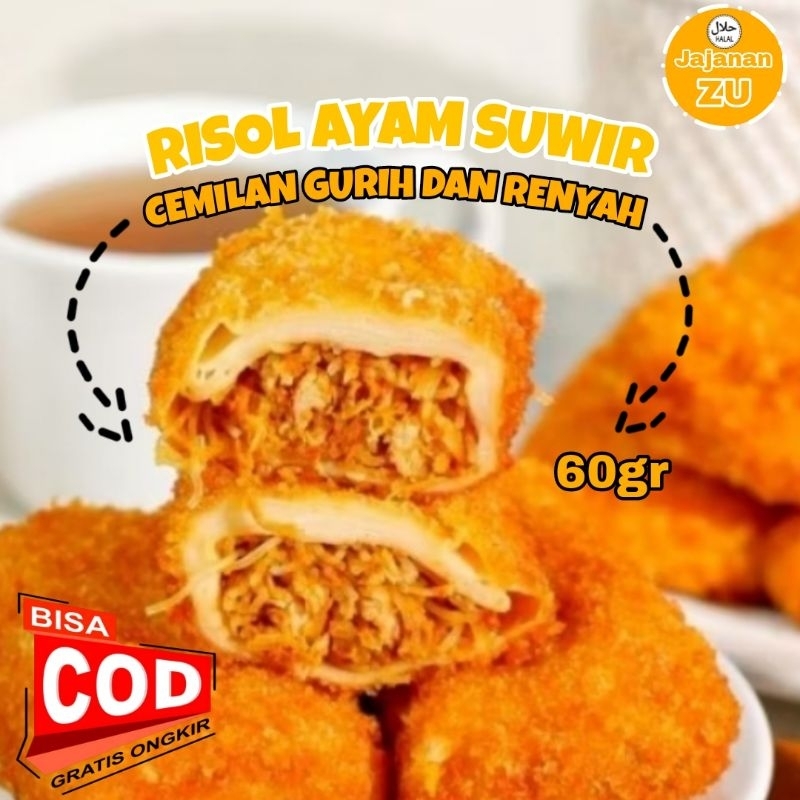 

Risol frozen ayam suwir pedas