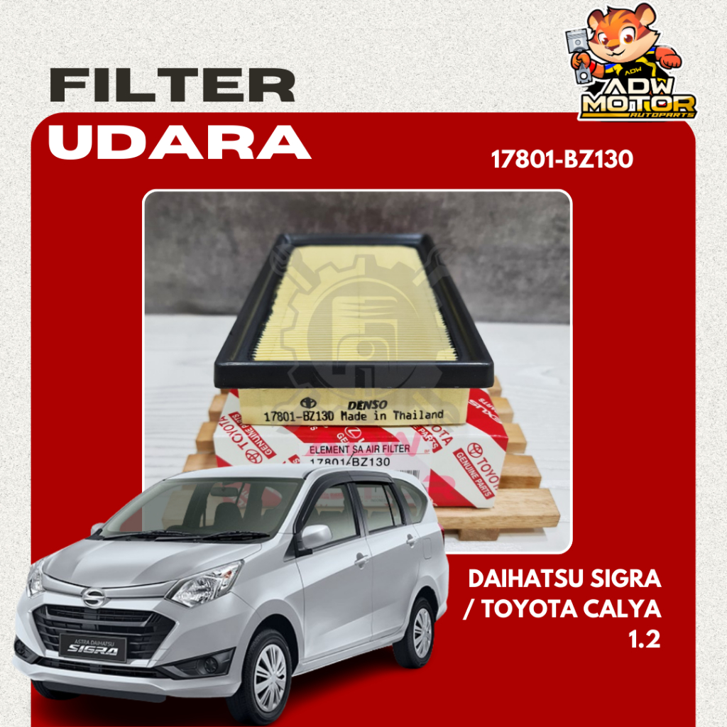 FILTER UDARA AIR FILTER DAIHATSU SIGRA / TOYOTA CALYA / Agya Ayla 1.2