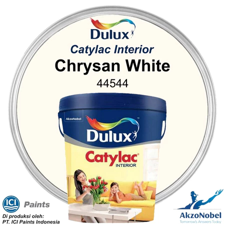 CAT DULUX CATYLAC INTERIOR MIXING 5 KG - CHRYSAN WHITE 44544