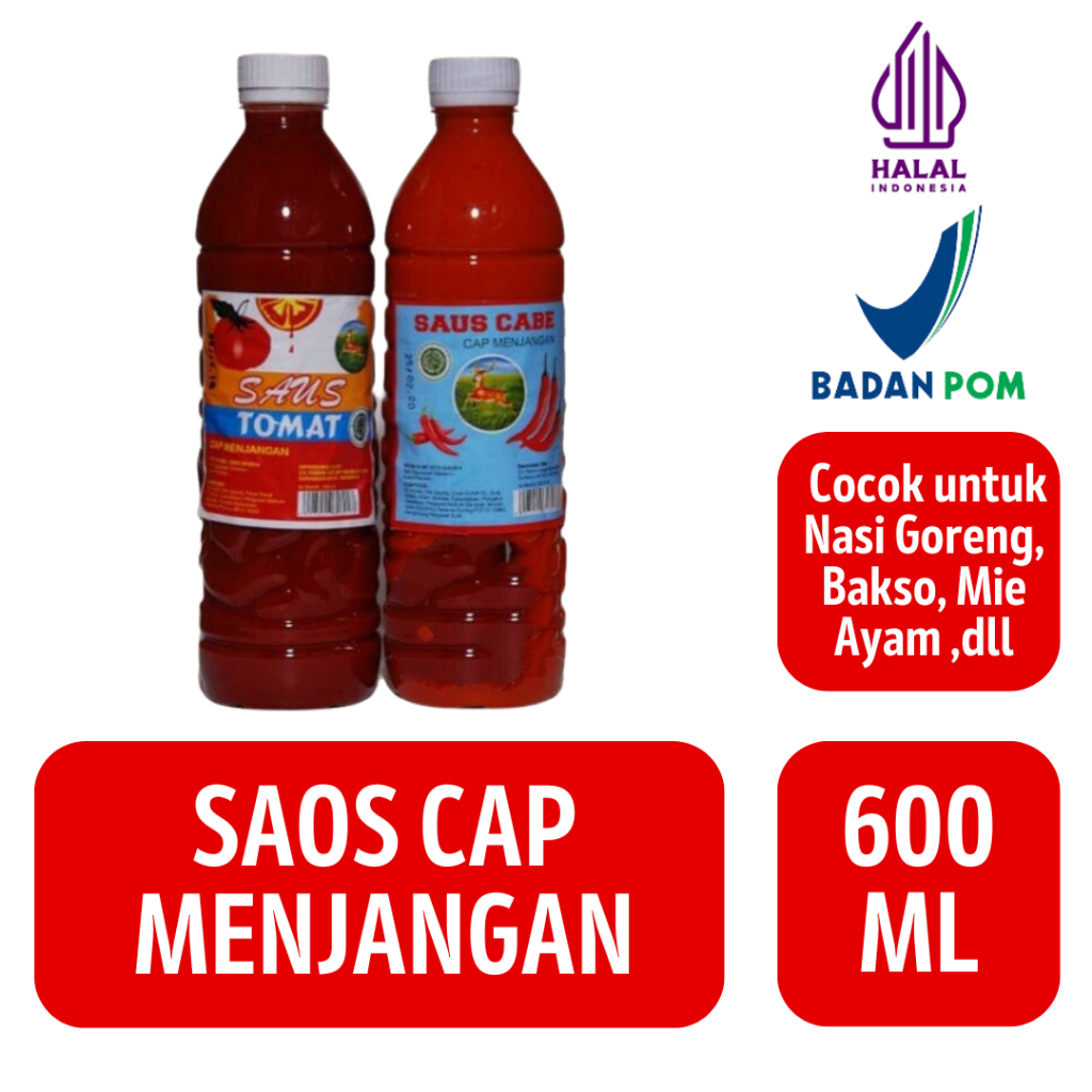 

Saos Tomat Menjangan | Saos Sambal Menjangan [600ml]