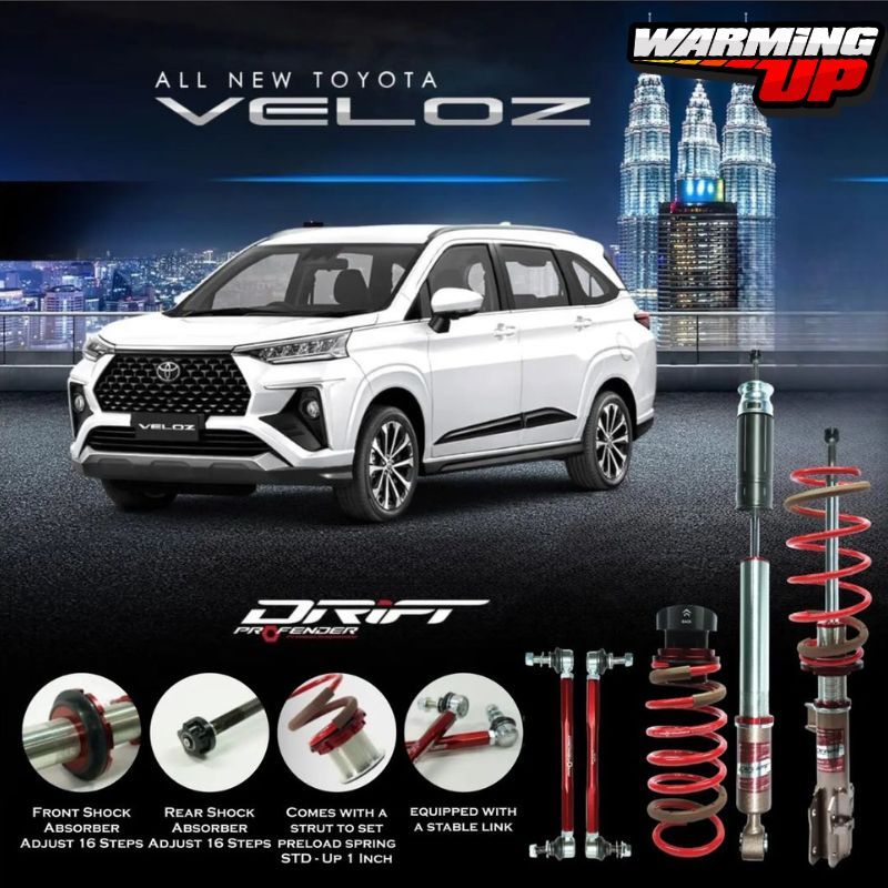 COILOVER PROFENDER DRIFT TOYOTA AVANZA VELOZ 2022