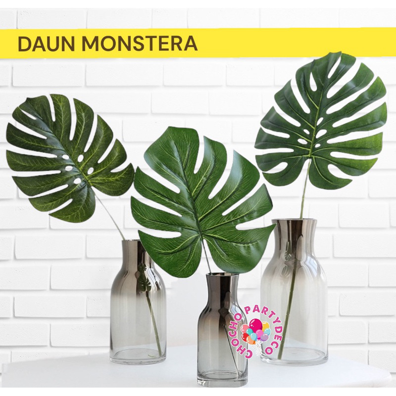 Daun MONSTERA Artificial / Daun Palsu Monstera