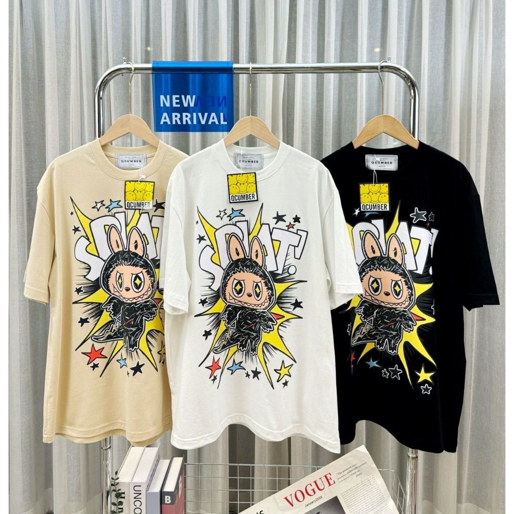 ATASAN WANITA QCUMBER TEE -LABUBU SPLAT