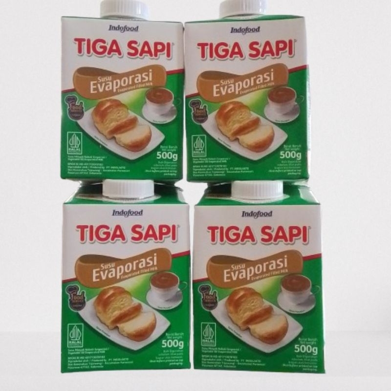 

Indofood Tiga Sapi Susu Evaporasi 500gr