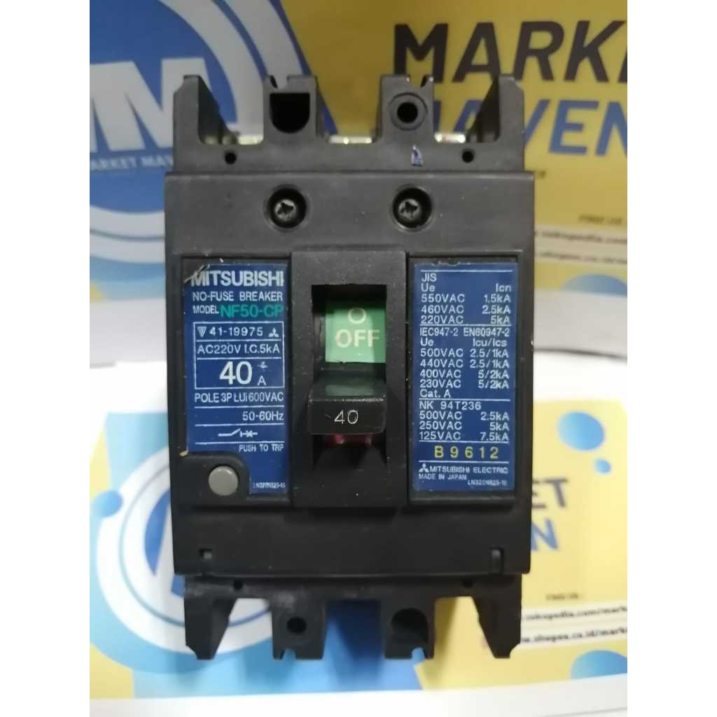 Breaker NF 50-CP Mitsubishi 40A / MCCB Mitsubishi