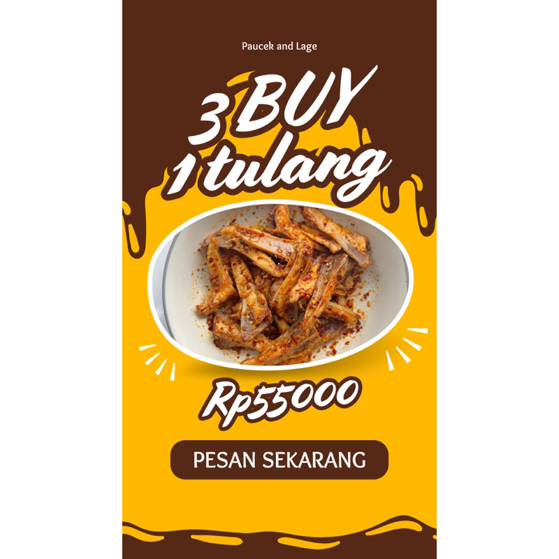 

3 Buy 1 tulang rangu chili oil 80gr